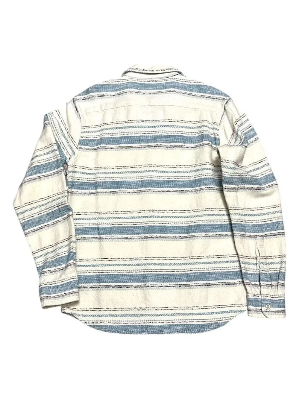 SOL ANGELES Embroidered Luxury Designer Striped Casual Button Shirt Mens Medium - Picture 2 of 5